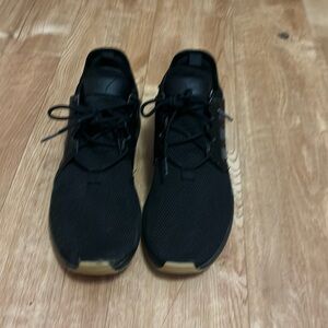 Adidas swift 1.0 color black and light brown on the bottom size 11 1/2